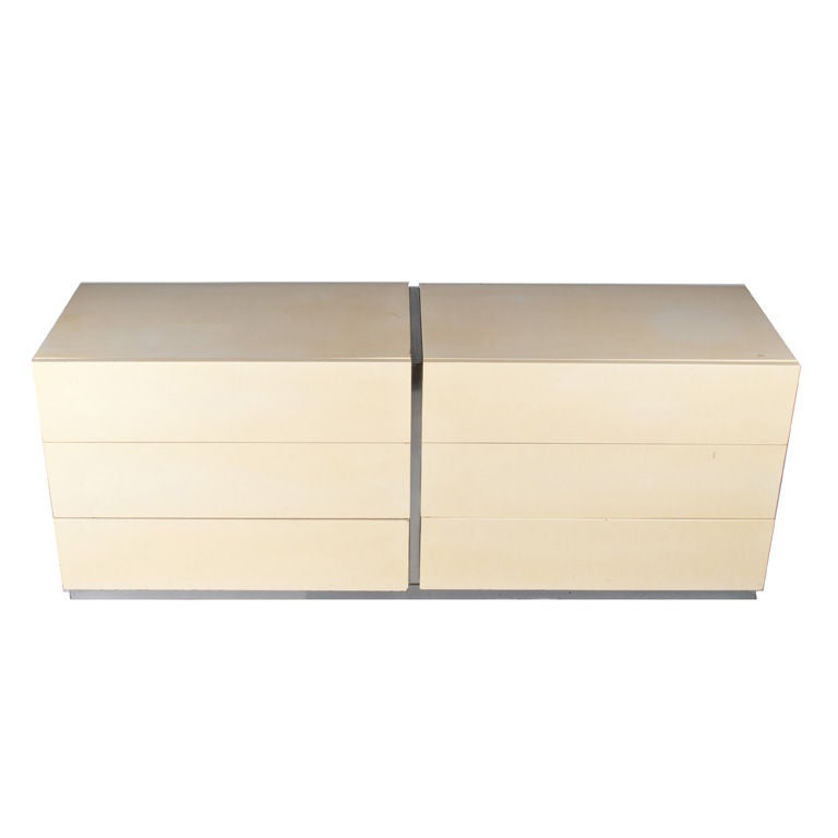 Ivory Lacquer Dresser by Milo Baughman for Thayer Coggin
