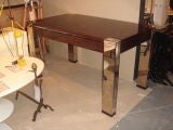 Vintage Mahogany & Chrome Desk by Thomas O'Brien for Hickory Chair