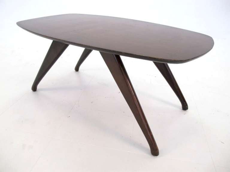 American 1950s Modernist Coffee Table For Sale