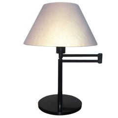 Modernist Black Desk Lamp with Swing Arm
