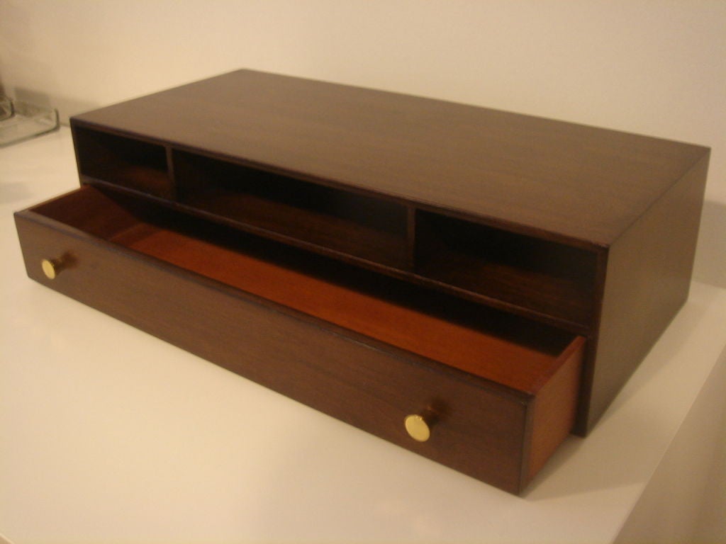 Walnut Valet / Desk Box by Paul Frankl 1