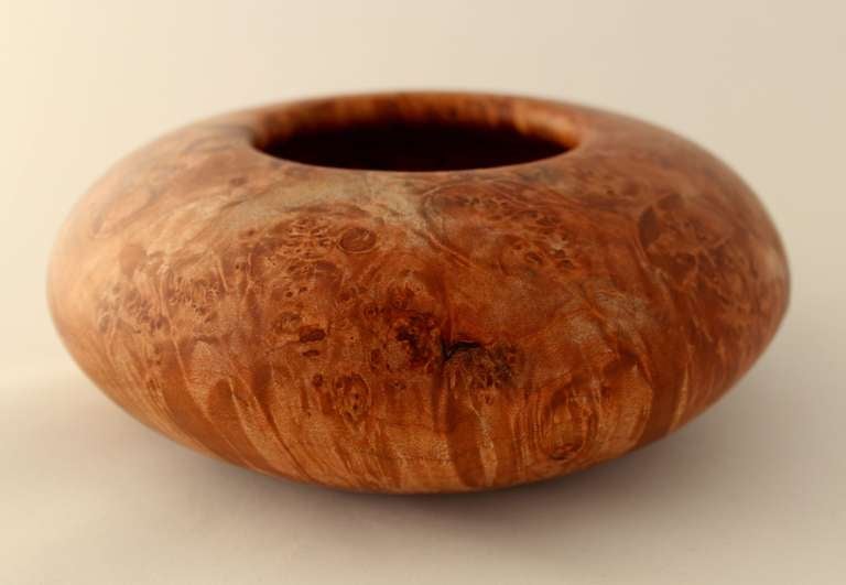 Turned Lathe Wood Art Bowl by Phil Gautreau (Priced Individually) In Excellent Condition In New York, NY