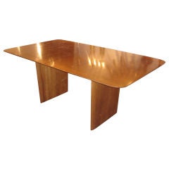 T.H. Robsjohn-Gibbings Minimalist Dining Table (with 2 Leaves)