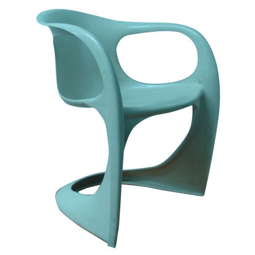 Pair of Off-White Dining Chairs by Alexander Begge for Casala