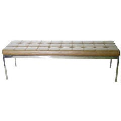 Vintage Steel Bench by Florence Knoll