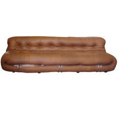 Cassina Leather Sofa from the Roberta Flack Dakota Residence