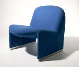 Sculptural Blue Chair by Giancarlo Piretti for Castelli