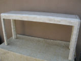 Tesselated Bone Console Table by Maitland Smith