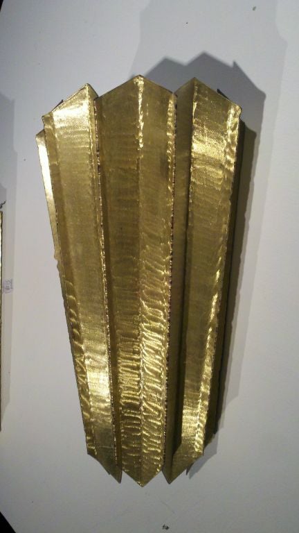 Bronze Brutalist Wall Sconce by Larry Lubow - Priced Individually