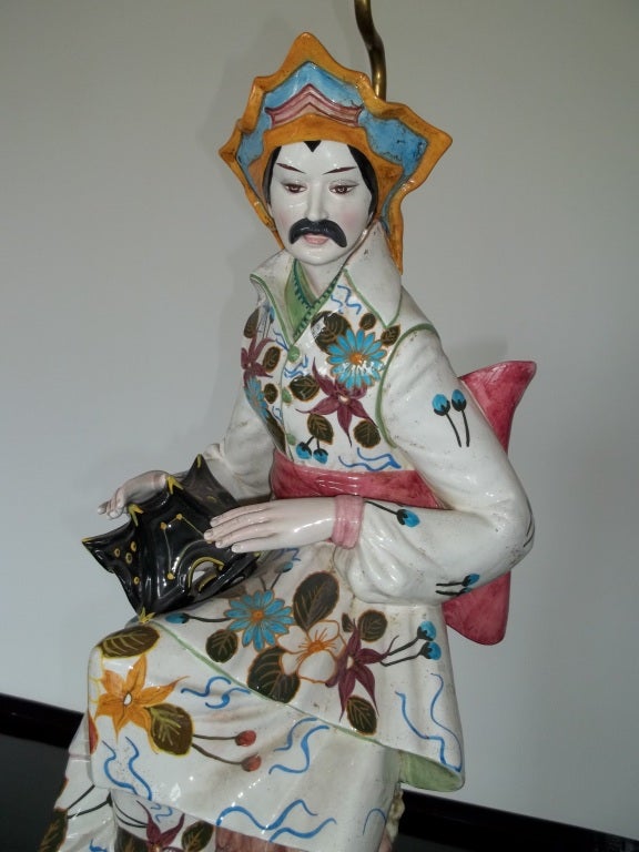 Asian Figural Lamp by Domenico Poloniato 3