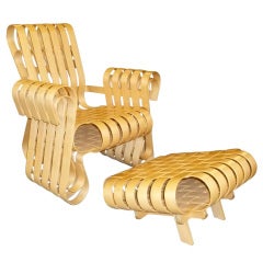 Vincent Chair and Ottoman by Frank Gehry