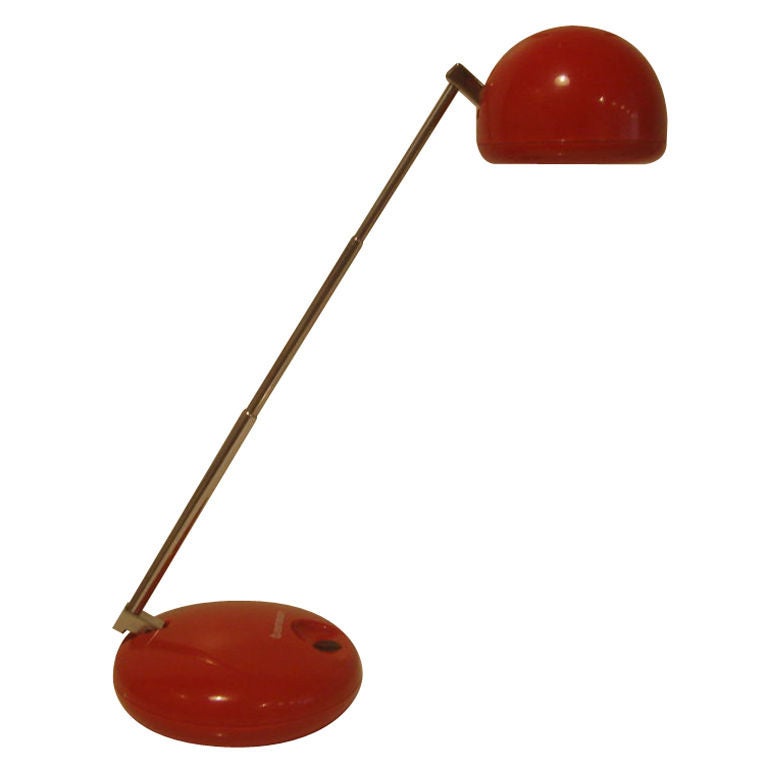 Red Task Lamp Model #650 by Tensor