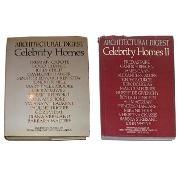 Architectural Digest Celebrity Homes First Edition Books