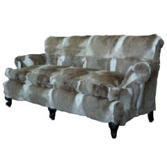 Antique Sofa in American Antelope Hide