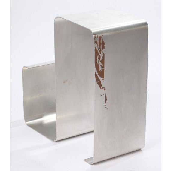 French Stainless Steel Wall / Table Shelf by Michele Boyer