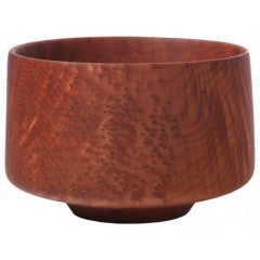 Hand-Turned Redwood Burl Bowl by Phil Gautreau