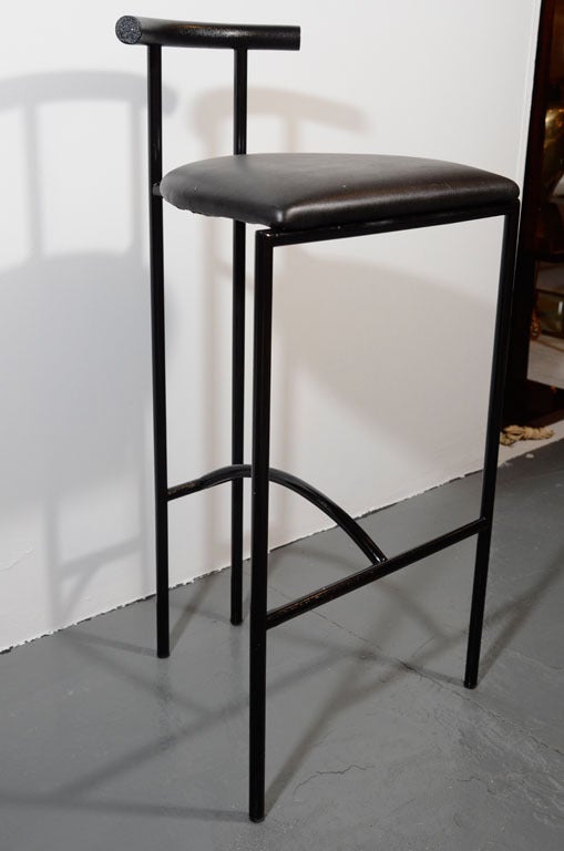 Tokyo Bar Stool by Rodney Kinsman for Bieffeplast Italy In Excellent Condition In New York, NY