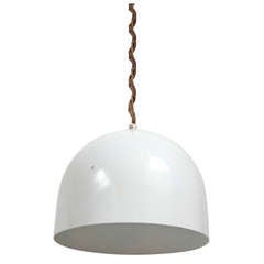 1960s Italian White Pendant Light 1