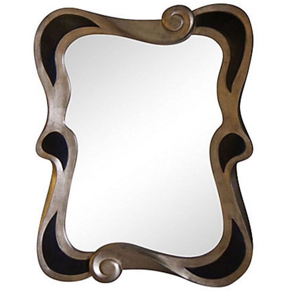 Morris Lapidus style Gilt Mirror