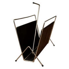 French Magazine Stand in the style of Adnet 12