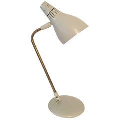 Bone White Desk Lamp by Gerald Thurston for Lightolier