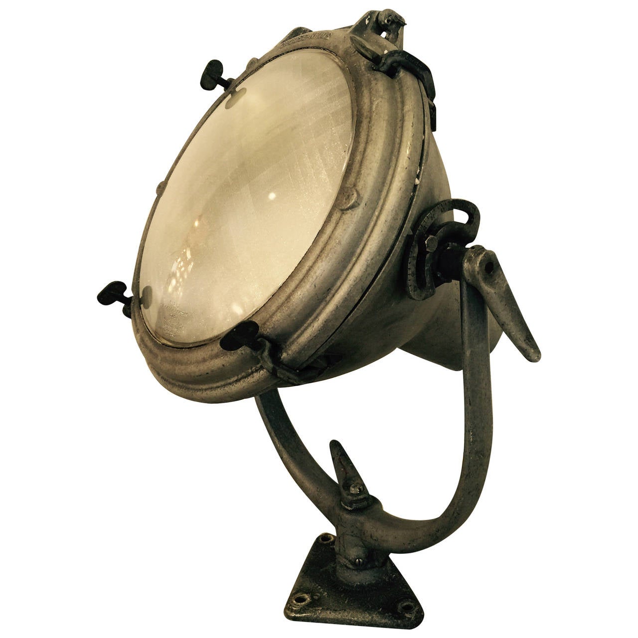 Vintage Nautical Spot Light For Sale at 1stdibs