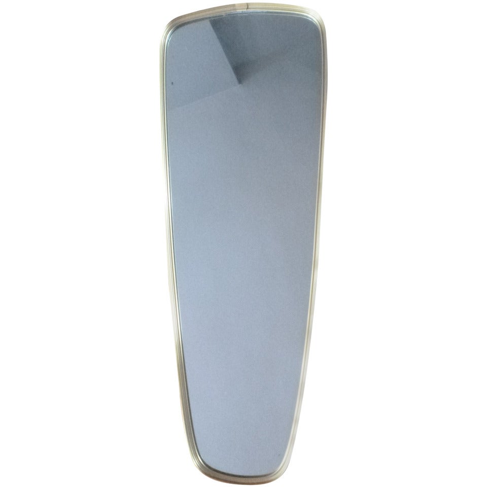 Brass Oblong Oval Wall Mirror