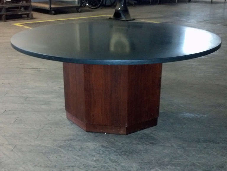 fred kemp walnut and slate coffee table at 1stdibs fred kemp walnut and slate coffee table at 1stdibs