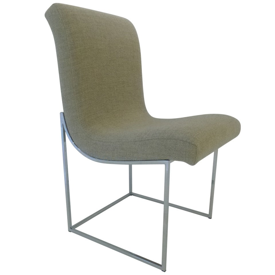 Milo Baughman Scoop Dining Chairs in COM