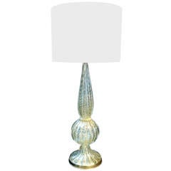 Barovier & Toso Murano Coronado d'Oro / Avventurina  Table Lamp