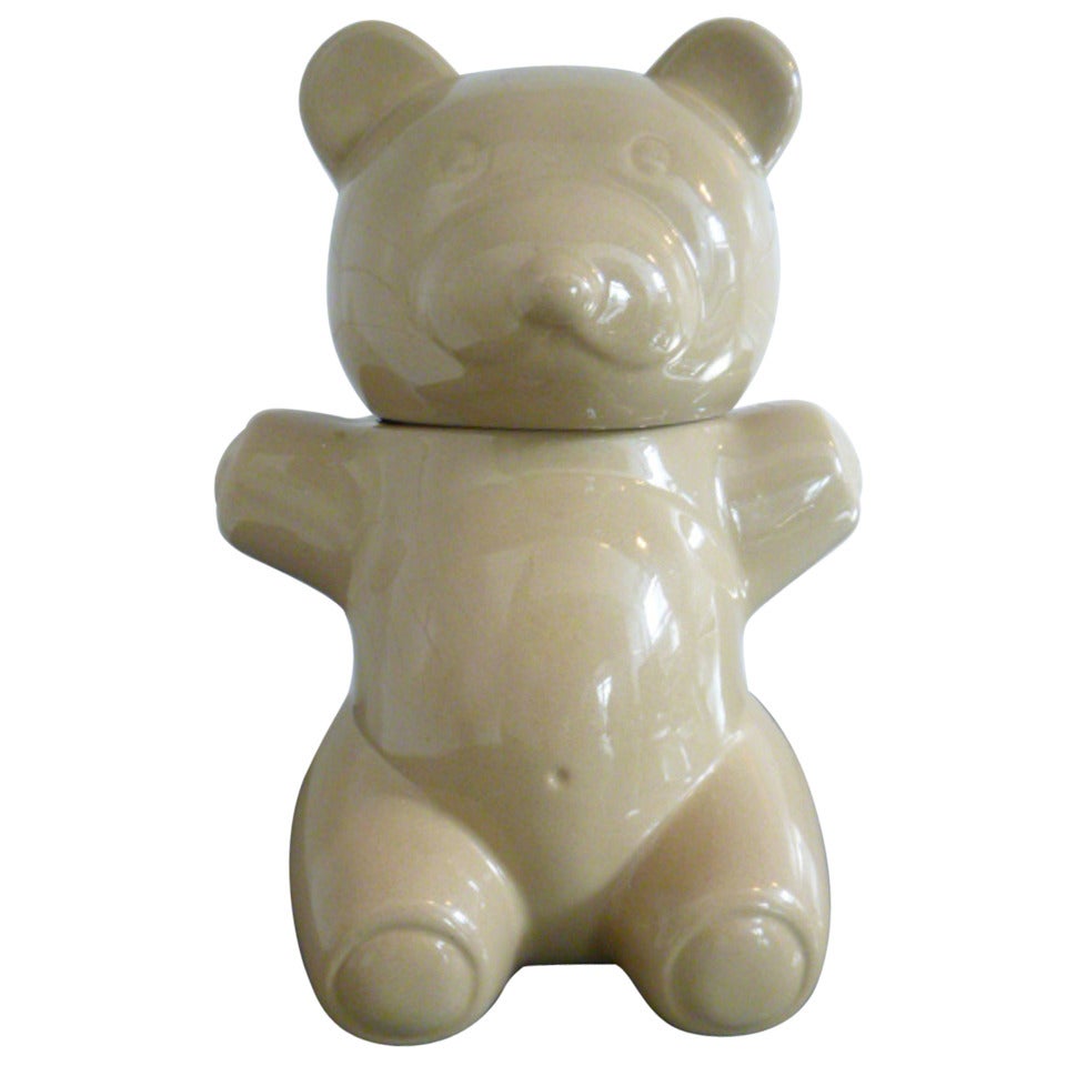 Modern Teddy Bear Cookie Jar by Dansk