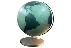 Vintage Green Globe by Weber Costello