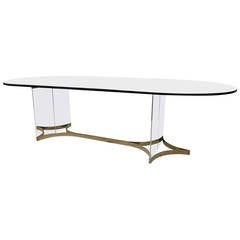 Vintage Race Track Shaped Dining Table by Alessandro Albrizzi