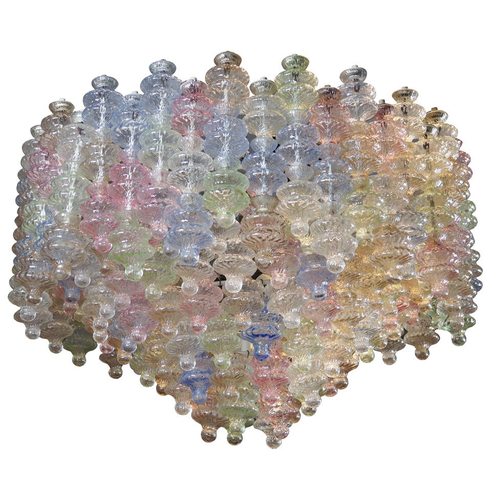 Chandelier by Seguso Vetri D'Arte For Sale