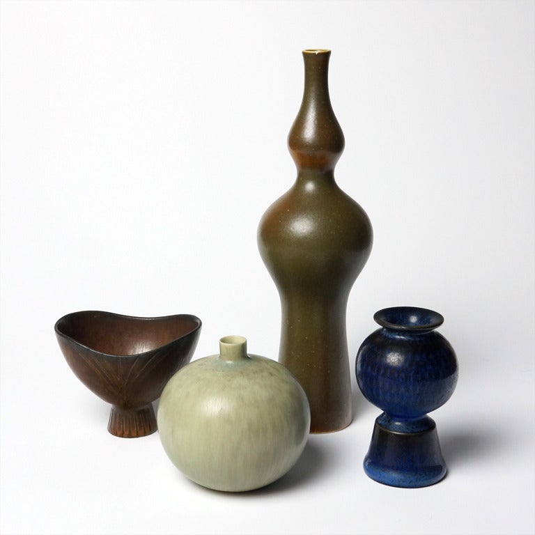 Mid-Century Modern Unique Vase by Carl-Harry Stålhane for Rörstrand For Sale