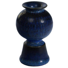 Blue Vase by Stig Lindberg for Gustavsberg 9