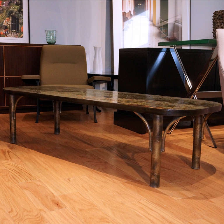 Mid-Century Modern Low Table by Philip and Kelvin LaVerne For Sale