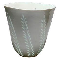 Large Rice Porcelain Vase by Friedl Holzer-Kjellberg