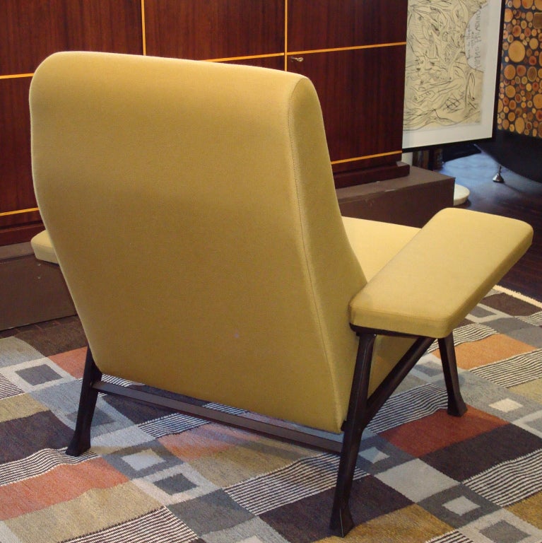 Modern Pair of Hall Chairs by Roberto Menghi for Arflex