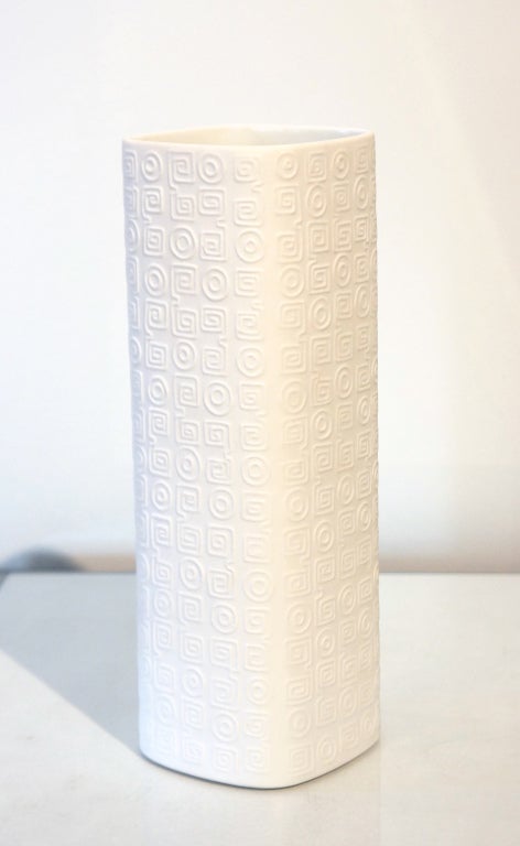 Square Form Vase by Cunio Fisher for Rosenthal