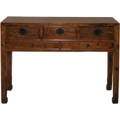 5 Drawer Elmwood Console Table