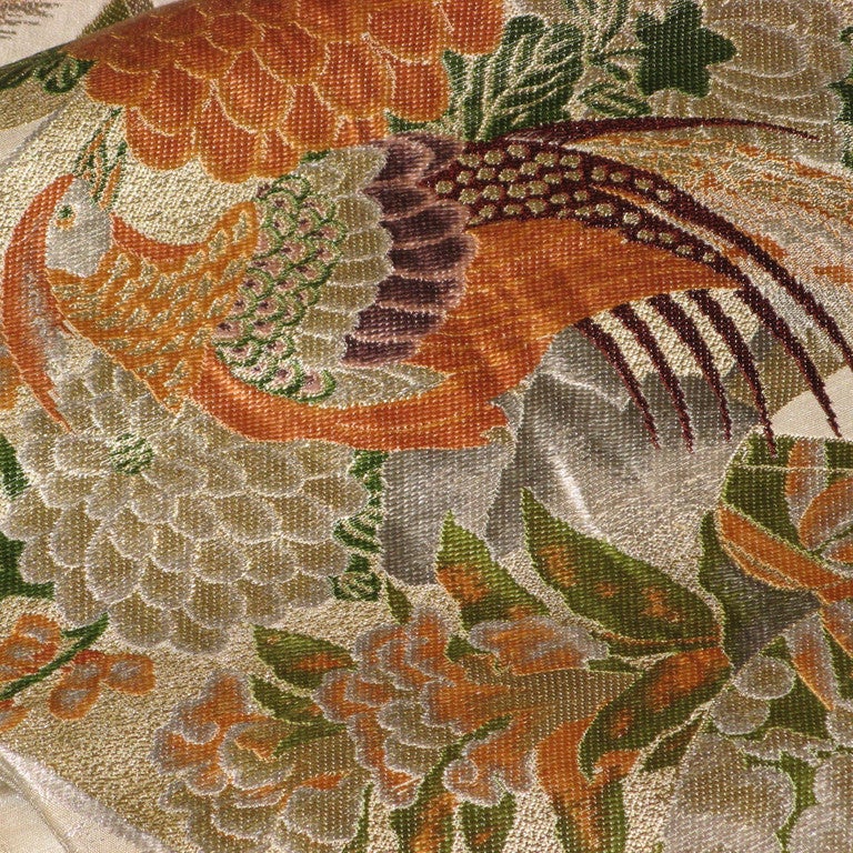 Silk Japanese Peacock Obi