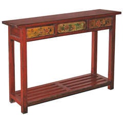 Shanxi 3 Drawer Console Table