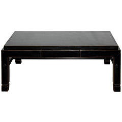 EB One-Drawer Black Coffee Table
