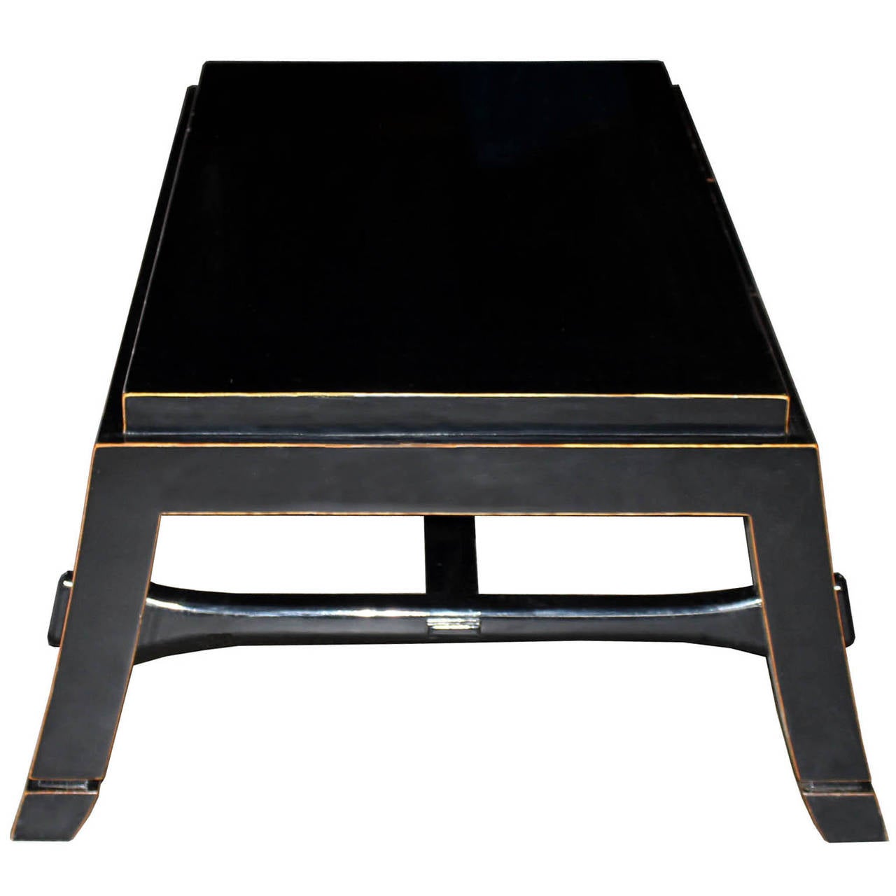 Chinese EB One-Drawer Black Coffee Table