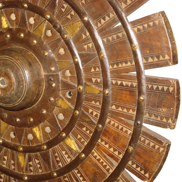 Teak Weaving Wheel In Good Condition In San Francisco, CA