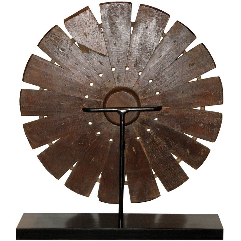 Teak Weaving Wheel 1