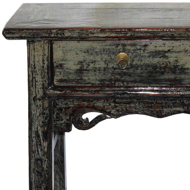 19th Century Shanxi Gray Console Table