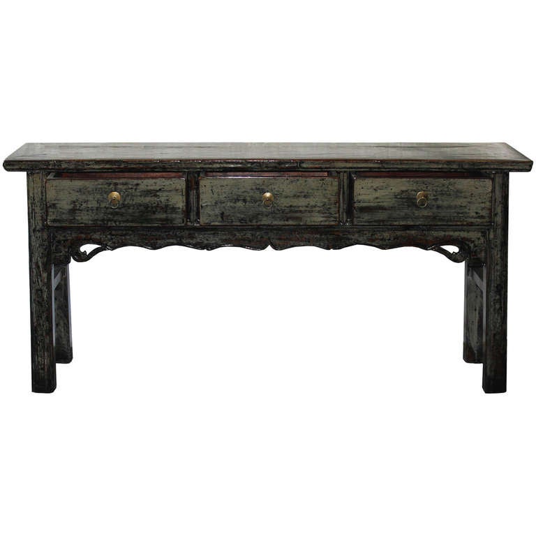 Chinese Shanxi Gray Console Table