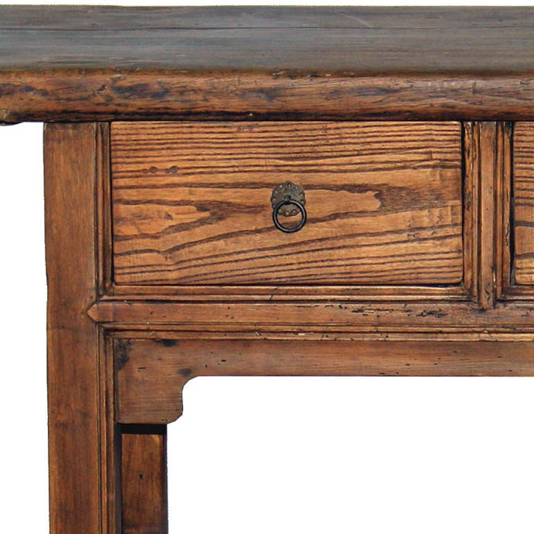Chinese Shanxi Elm Console Table
